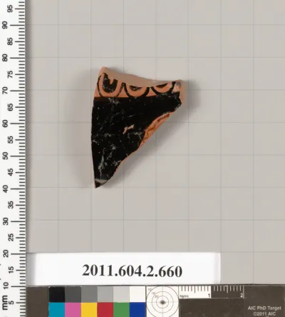 Terracotta fragment of a column-krater (bowl for mixing wine and water)