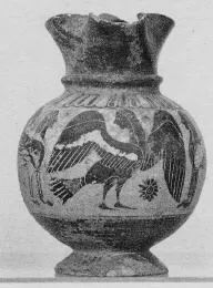 OINOCHOE (ETRUSCAN, BLACK-FIGURE)