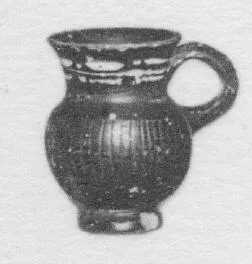 MUG (SOUTH ITALIAN, GNATHIAN, BLACK GLAZE)