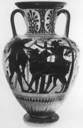 AMPHORA, NECK (ATHENIAN, BLACK-FIGURE)