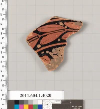 Terracotta fragment of a kylix (drinking cup)