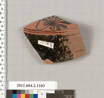Terracotta fragment of a lekythos (oil flask)
