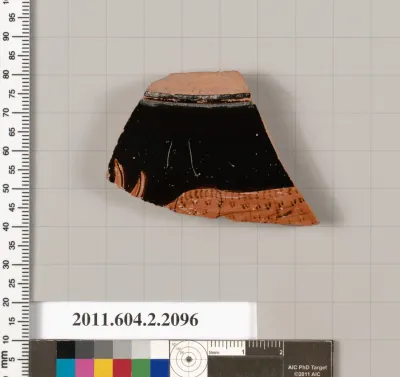 Terracotta fragment of a lekanis (covered dish)?