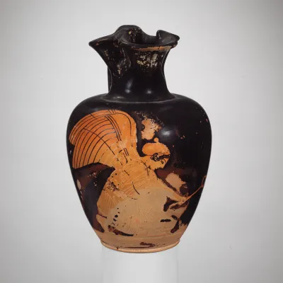 Terracotta oinochoe (jug)