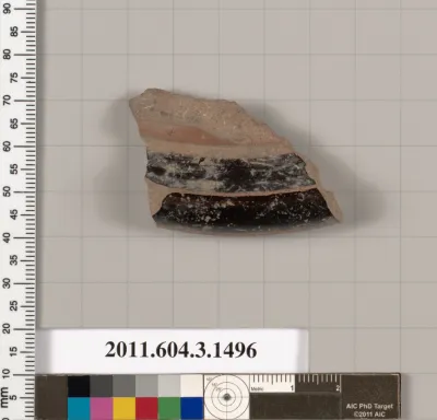 Terracotta fragment of a skyphos (deep drinking cup)