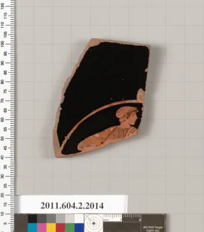 Terracotta fragment of a stemmed plate