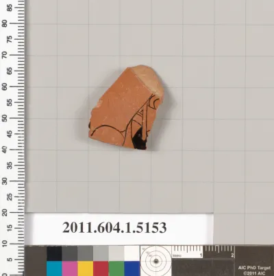 Terracotta fragment of a kylix (drinking cup)