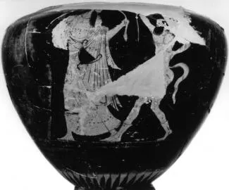 KRATER, COLUMN (ATHENIAN, RED-FIGURE)