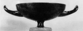 CUP (ATHENIAN, BLACK GLAZE)