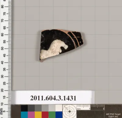 Terracotta fragment of a skyphos (deep drinking cup)