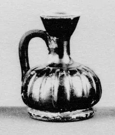LEKYTHOS,  SQUAT (SOUTH ITALIAN, BLACK GLAZE)