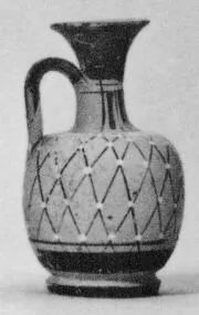 LEKYTHOS (ATHENIAN, BLACK PATTERN)