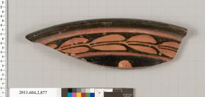 Terracotta fragment of a bell-krater (bowl for mixing wine and water)