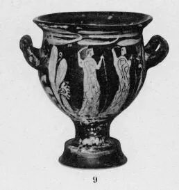 KRATER, BELL (SOUTH ITALIAN, BLACK GLAZE)