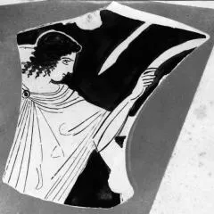 KRATER, BELL, FRAGMENT (ATHENIAN, RED-FIGURE)