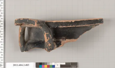 Terracotta fragment of a column-krater (bowl for mixing wine and water)