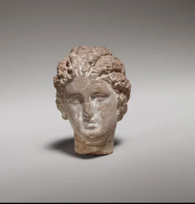 Terracotta head of a woman