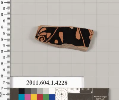 Terracotta fragment of a kylix (drinking cup)