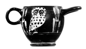 SKYPHOS (ETRUSCAN, ADDED COLOUR)