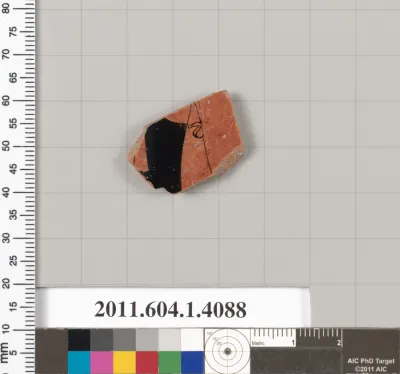 Terracotta fragment of a kylix (drinking cup)