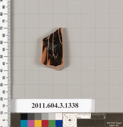 Terracotta fragment of a skyphos (deep drinking cup)