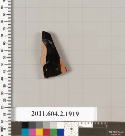 Terracotta fragment of a skyphos (deep drinking cup)