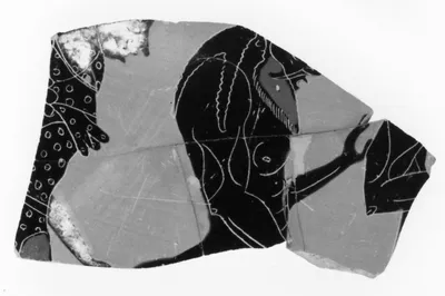 Attic Black-Figure Neck Amphora Fragment (comprised of 4 Joined Fragments)