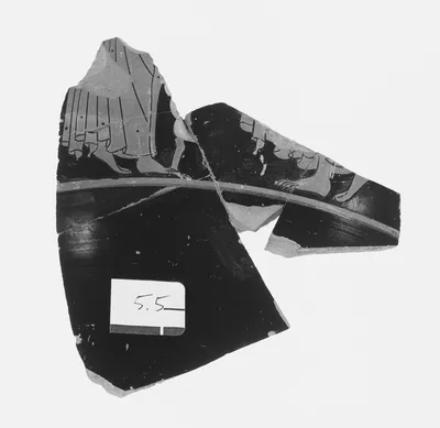 Attic Red-Figure Stamnoid Fragment (comprised of 5 Joined Fragments)