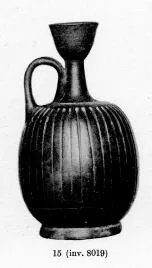 LEKYTHOS, SQUAT (SOUTH ITALIAN, CAMPANIAN, BLACK GLAZE)