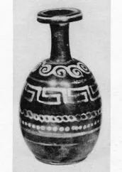 BOTTLE (ITALIOTE, BLACK GLAZE)