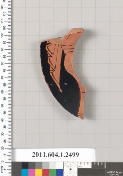 Terracotta fragment of a kylix (drinking cup)