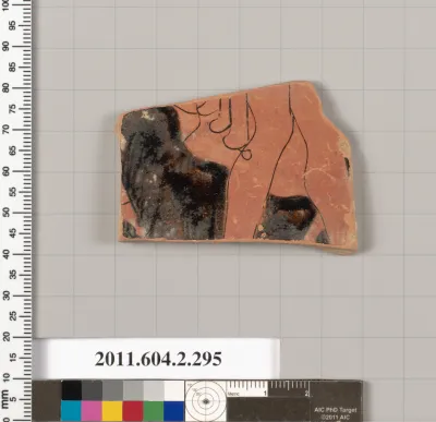 Terracotta fragment of a column-krater (bowl for mixing wine and water)