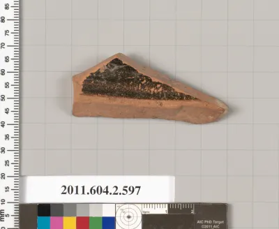 Terracotta fragment of a column-krater (bowl for mixing wine and water)