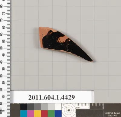 Terracotta fragment of a kylix (drinking cup)