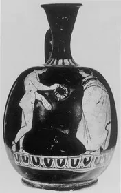 LEKYTHOS, SQUAT (SOUTH ITALIAN, LUCANIAN, RED-FIGURE)