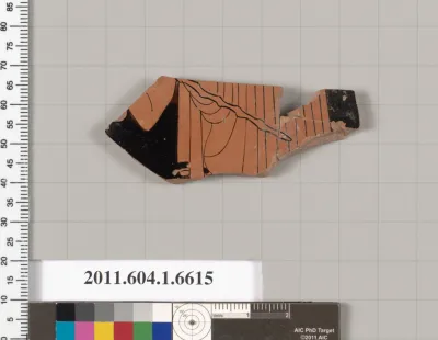 Terracotta fragment of a kylix (drinking cup)