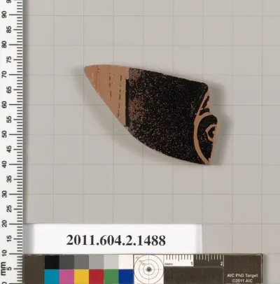 Terracotta fragment of a skyphos (deep drinking cup)