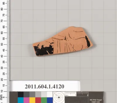 Terracotta fragment of a kylix (drinking cup)