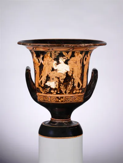 Terracotta calyx-krater (bowl for mixing wine and water)