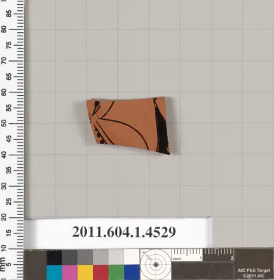 Terracotta fragment of a kylix (drinking cup)