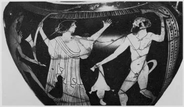 KRATER, COLUMN (ATHENIAN, RED-FIGURE)