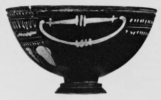 CUP (SOUTH ITALIAN, GNATHIAN, BLACK GLAZE)