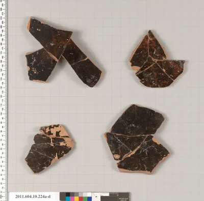 Terracotta fragments of a closed shape