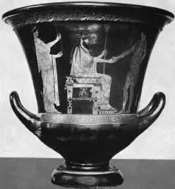KRATER, CALYX (ATHENIAN, RED-FIGURE)