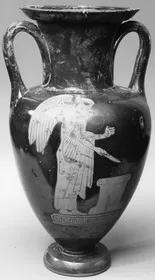 AMPHORA, NECK (ATHENIAN, RED-FIGURE)