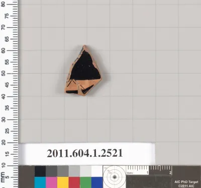 Terracotta fragment of a kylix (drinking cup)