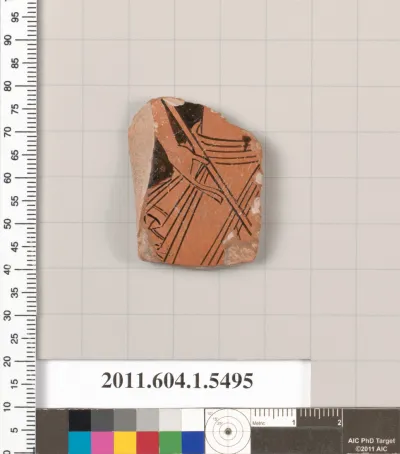 Terracotta fragment of a kylix (drinking cup)