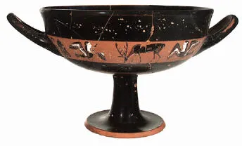 CUP, LITTLE MASTER BAND (ATHENIAN, BLACK-FIGURE)