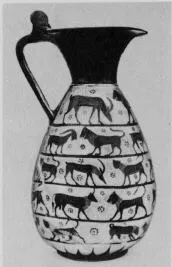OINOCHOE (ITALO-CORINTHIAN, BLACK-FIGURE)