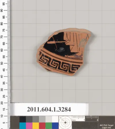 Terracotta fragment of a kylix (drinking cup)